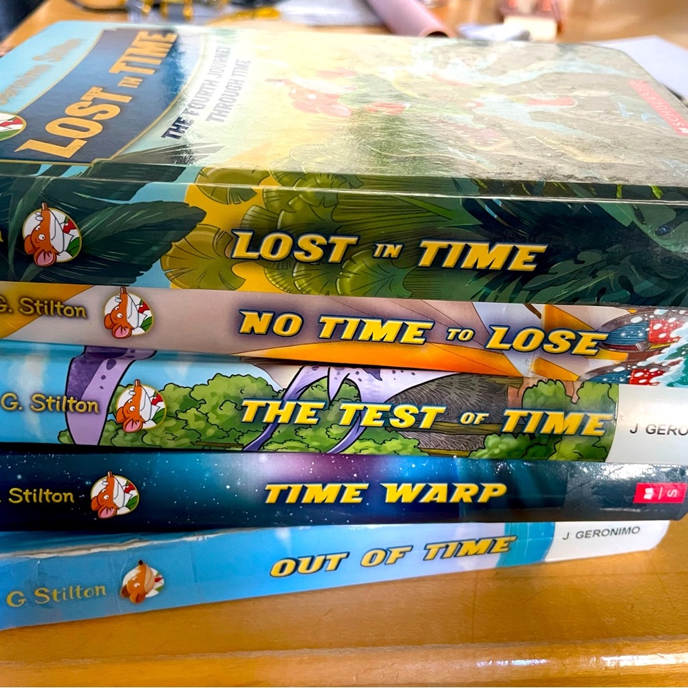 Set of Five Geronimo Stilton Time series Children's Books